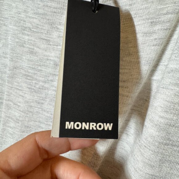 NWT MONROW Heather Gray Drawstring Tank Jumpsuit – Women’s Small - Picture 4 of 7